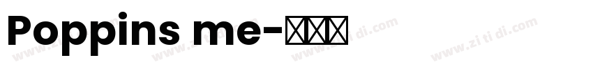 Poppins me字体转换